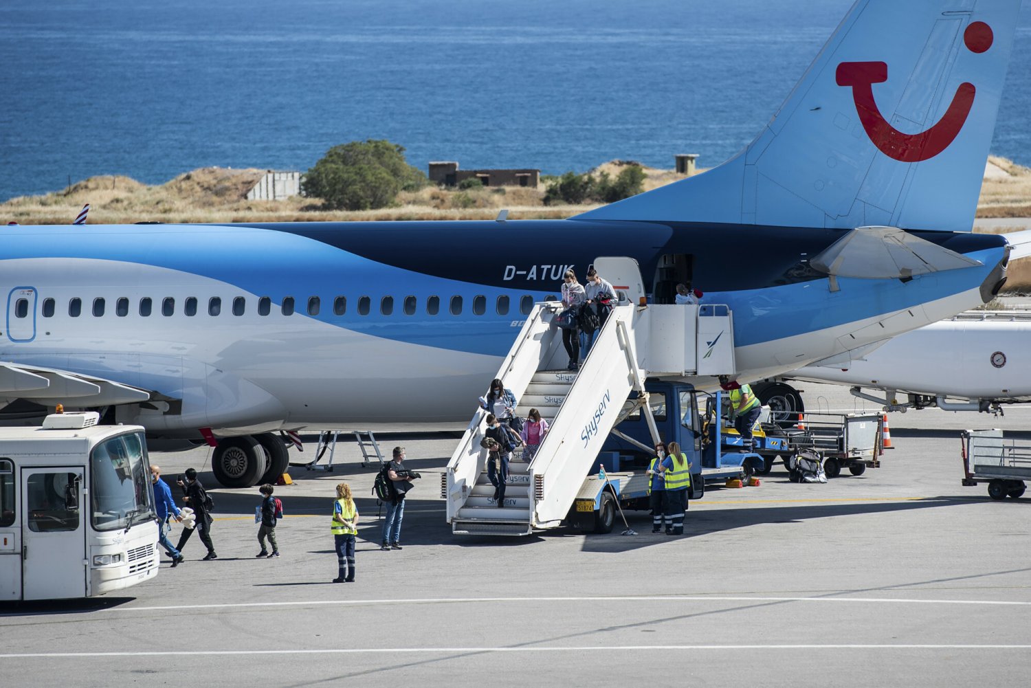 Port lotniczy w Heraklionie na Krecie w Grecji