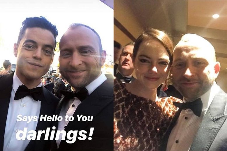 Borys Szyc podczas gali rozdania Oscarów wykonał wiele zdjęć z innymi aktorami, co rozbawiło internautów.