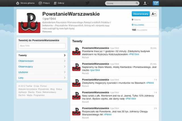 Zrzut ekranu konta @pw1944