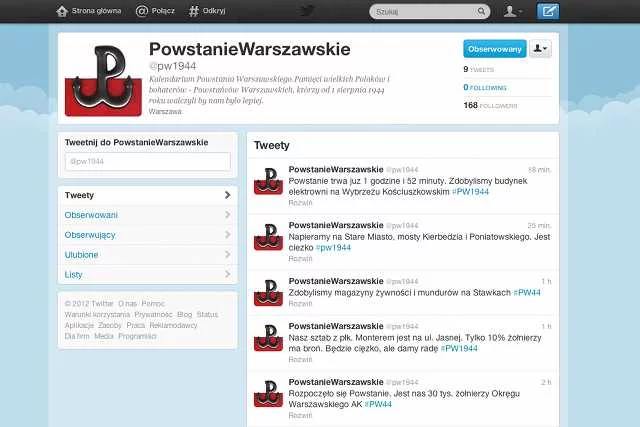 Zrzut ekranu konta @pw1944