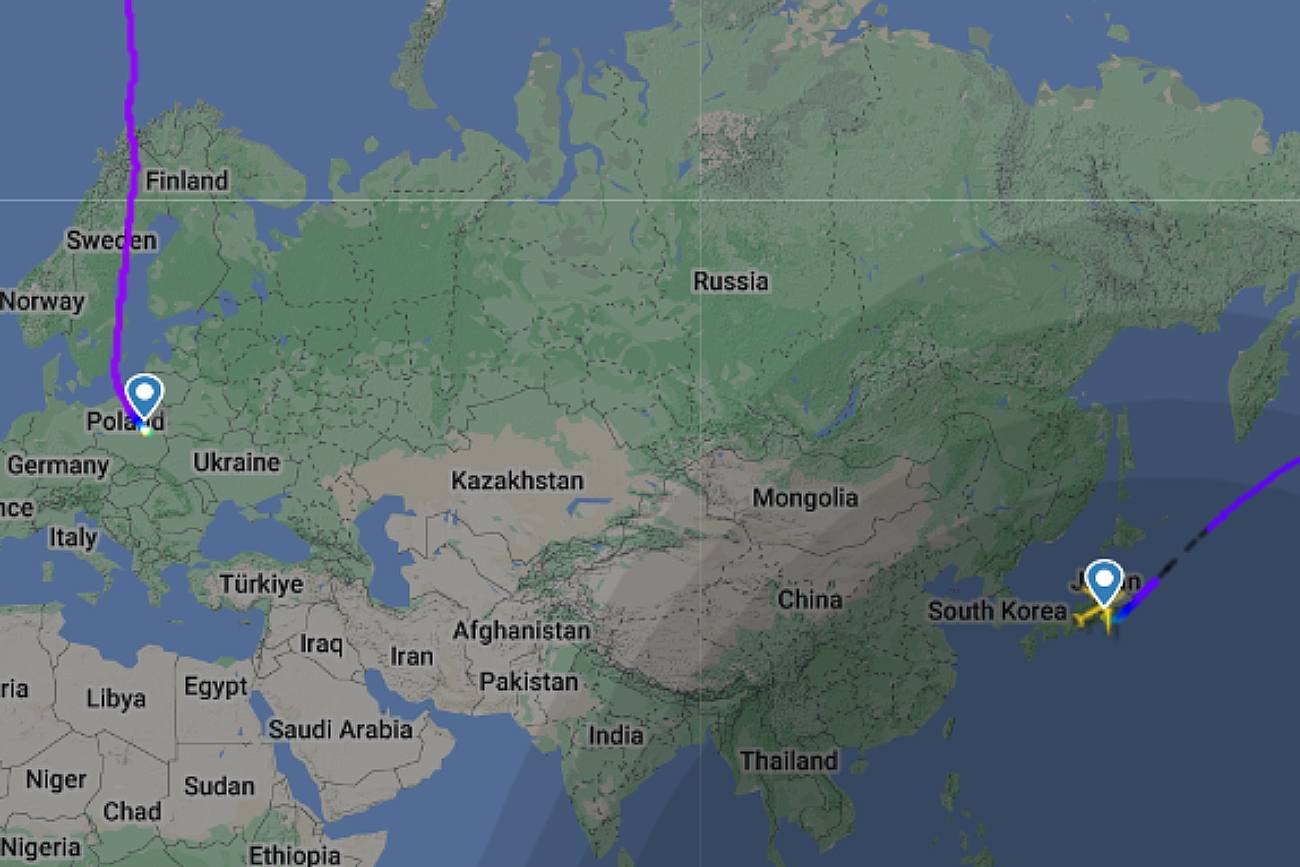 Niezwykły lot polskiej linii lotniczej z Japonii.
