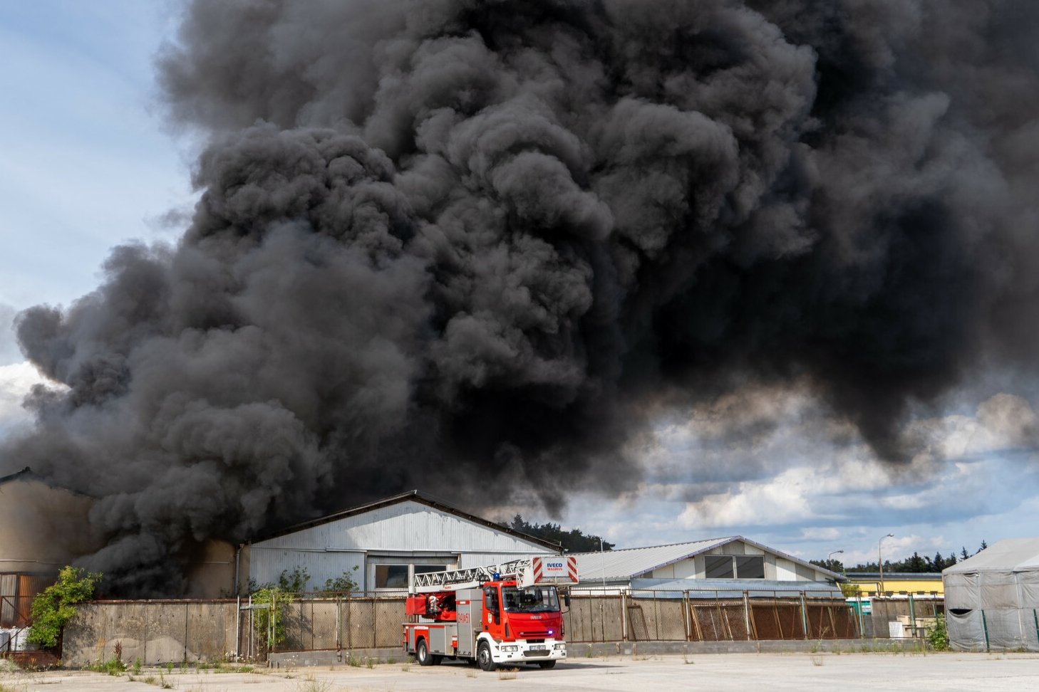 Pożar w Zielonej Górze.