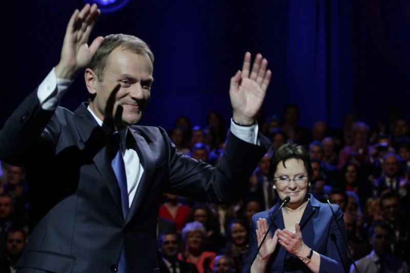 Warszawa , Hale EXPO. Krajowa Konwencja Platformy Obywatelskiej, Donald Tusk oddaje władzę.