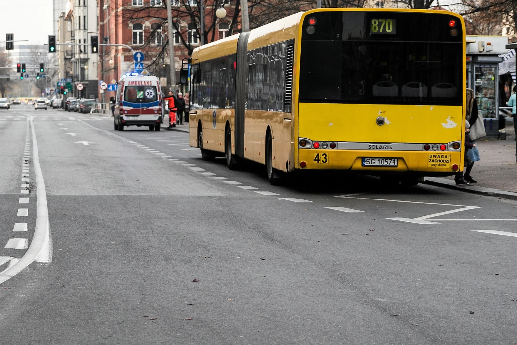 19-latka zginęła pod kołami autobusu w Katowicach (zdjęcie poglądowe).