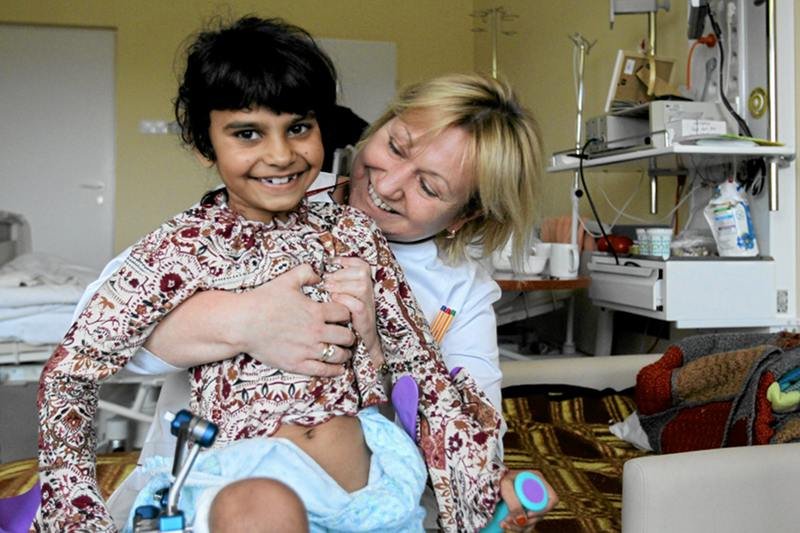 Zara w szpitalu wojskowym w Bydgoszczy. Listopad 2012 roku.