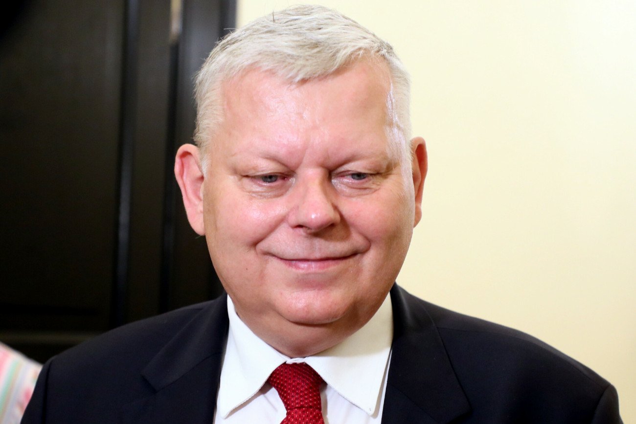 Poseł Marek Suski mówił w Radomiu o walce z "brukselskim okupantem".