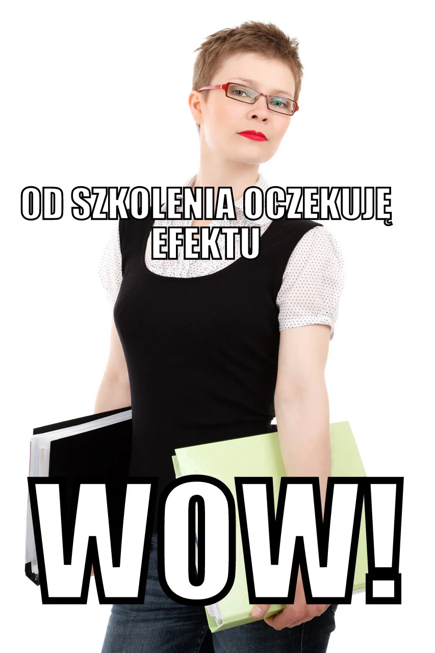 Od szkolenia oczekuję...