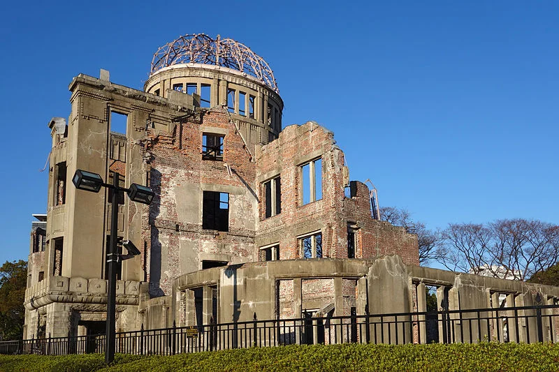 Kopuła Bomby Atomowej w Hiroszimie. Budynek ma upamiętniać zrzucenie bomb atomowych na Hiroszimę i Nagasaki.