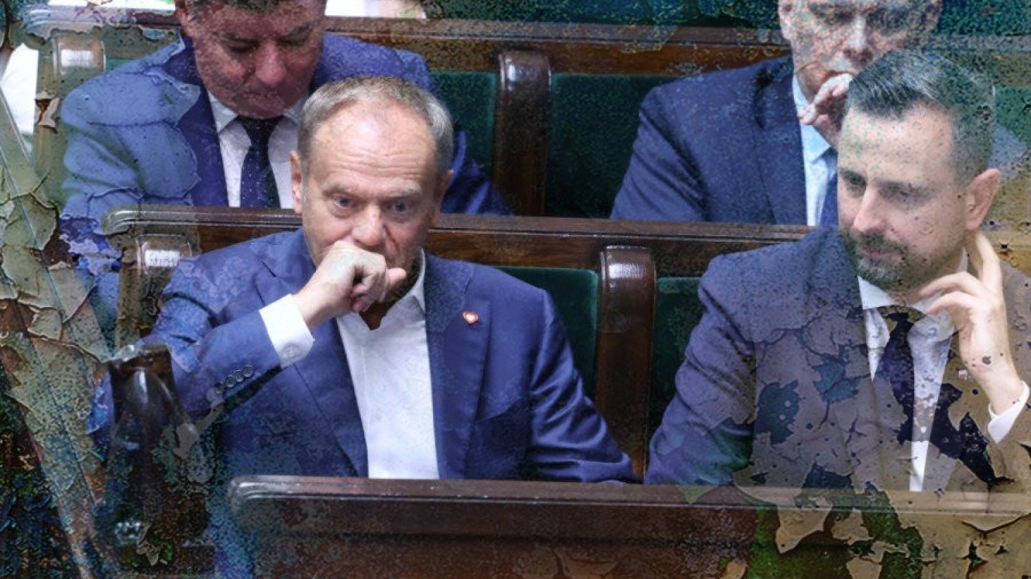 Premier Donald Tusk i wicepremier Władysław Kosiniak-Kamysz w Sejmie (maj 2024).