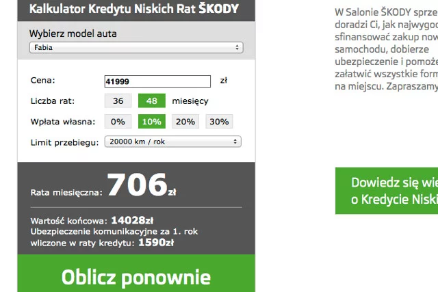 Tyle miesięcznie kosztuje Skoda Fabia z prawem wymiany na nowy model po 4 latach. To jeszcze nie rewolucja, ale już blisko.
