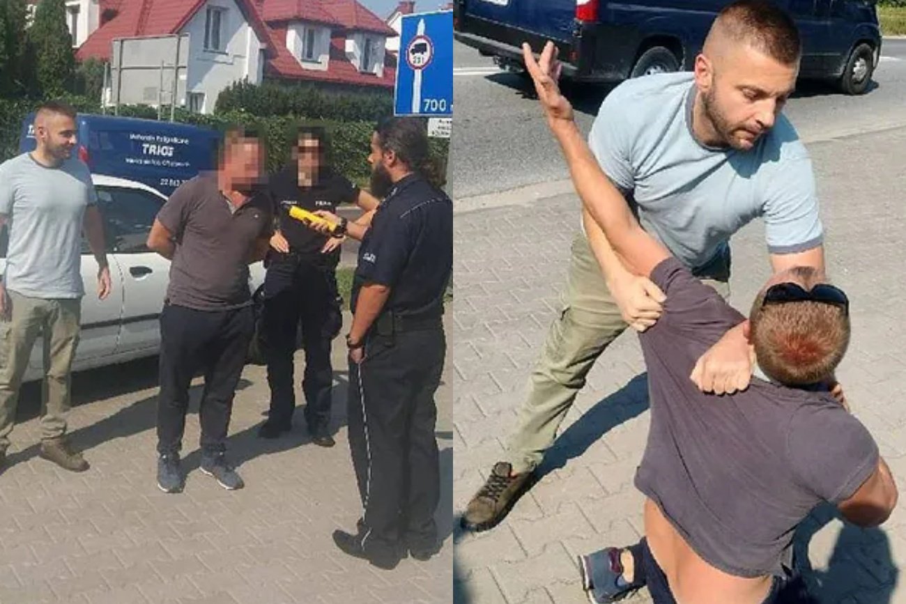 Dokonał obywatelskiego ujęcia nietrzeźwego kierowcy. Adrian Kłos to aktor.