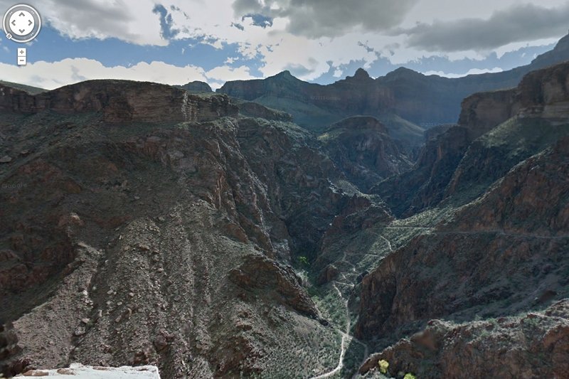 Wielki Kanion widziany z Google Street View