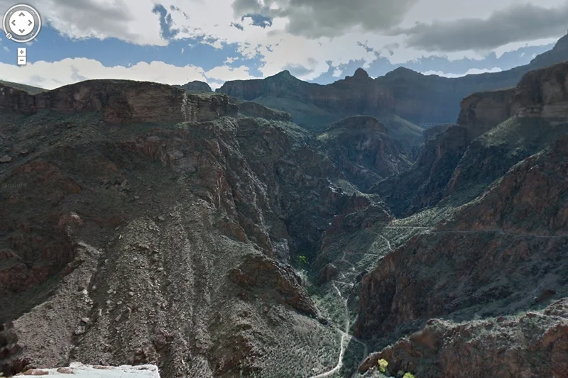 Wielki Kanion widziany z Google Street View