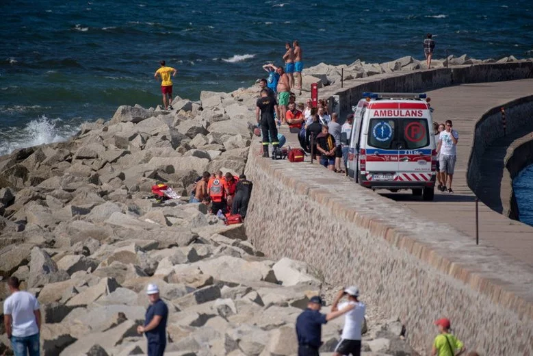 Tragedia w Darłówku rozegrała się we wtorek (14.08) po południu.