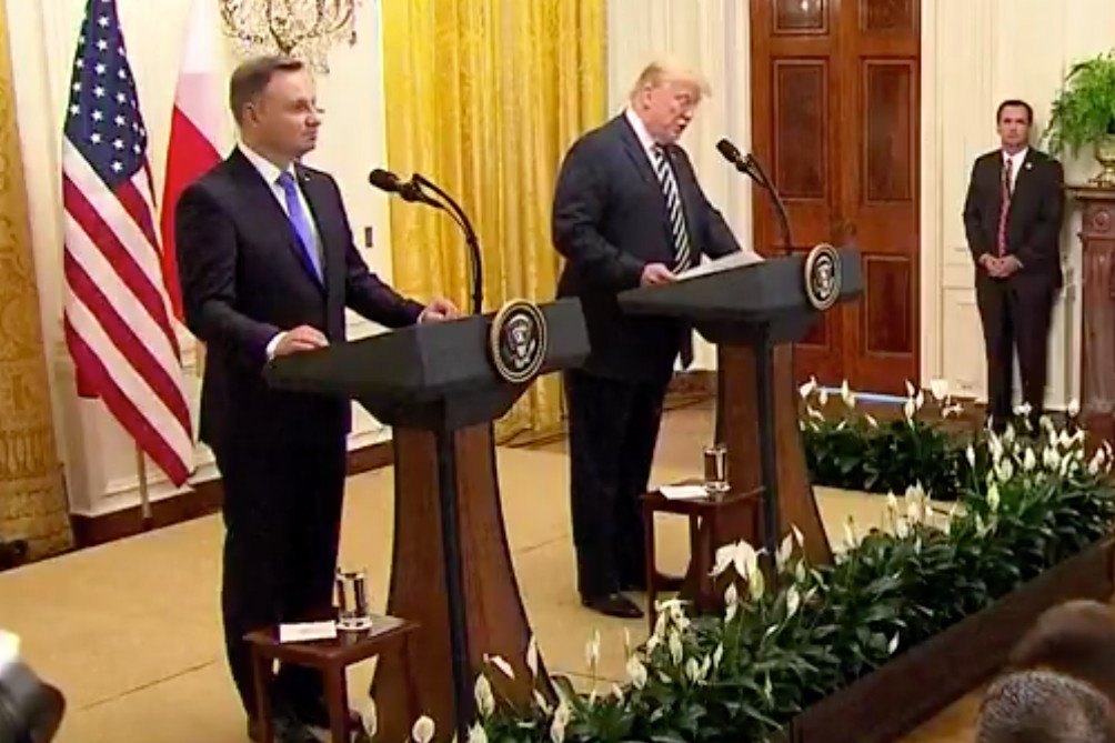 Andrzej Duda zaproponował budowę w Polsce Fort Trump.