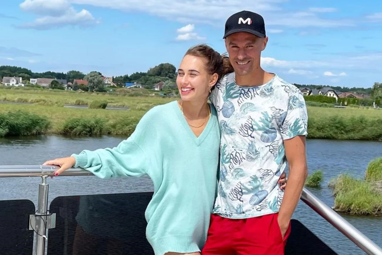 Piotr Żyła i Marcelina Ziętek