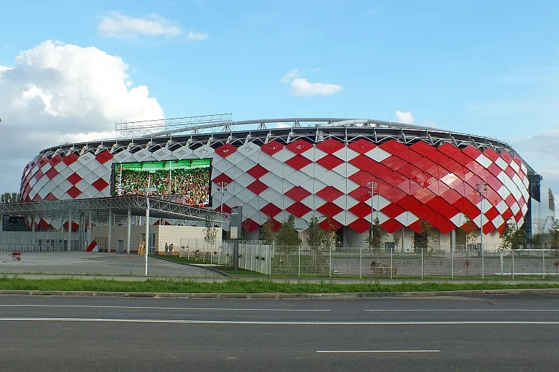 Otkrytije Ariena/Spartak Ariena, stadion piłkarski w Moskwie. Na jego murawie 19 czerwca Polacy stoczą swój pierwszy mecz na MŚ 2018, stając do walki z reprezentacją Senegalu