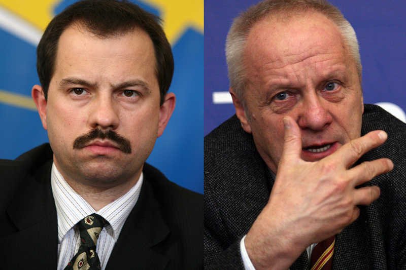 Artur Zawisza i Stefan Niesiołowski pokłócili się w programie Moniki Olejnik - "Kropka nad I".