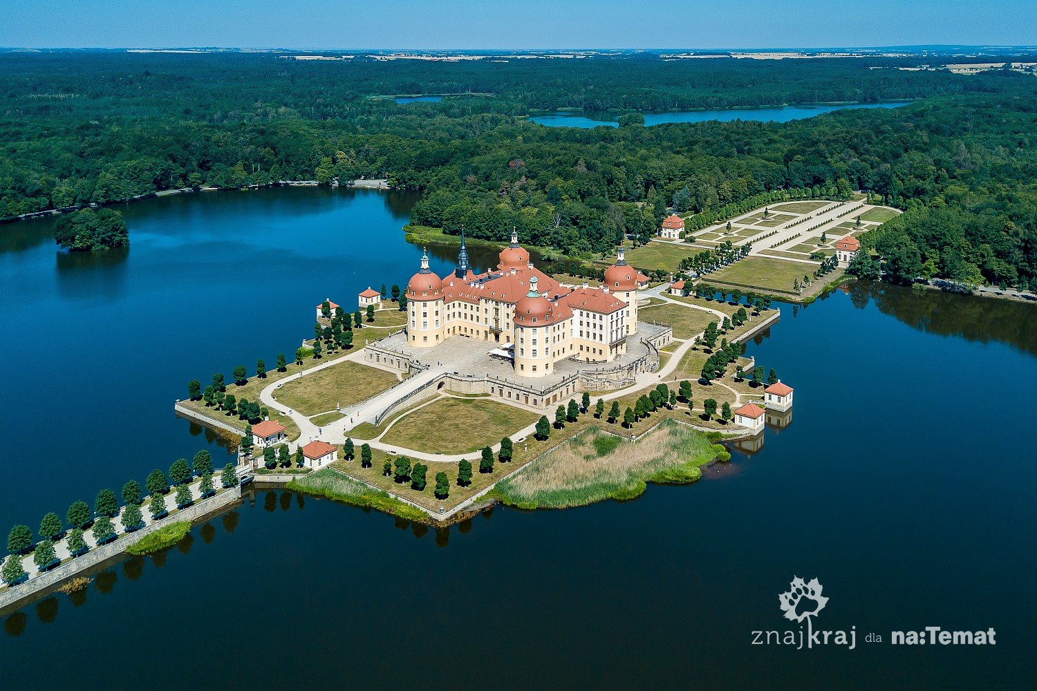 Pałac w Moritzburgu w Saksonii