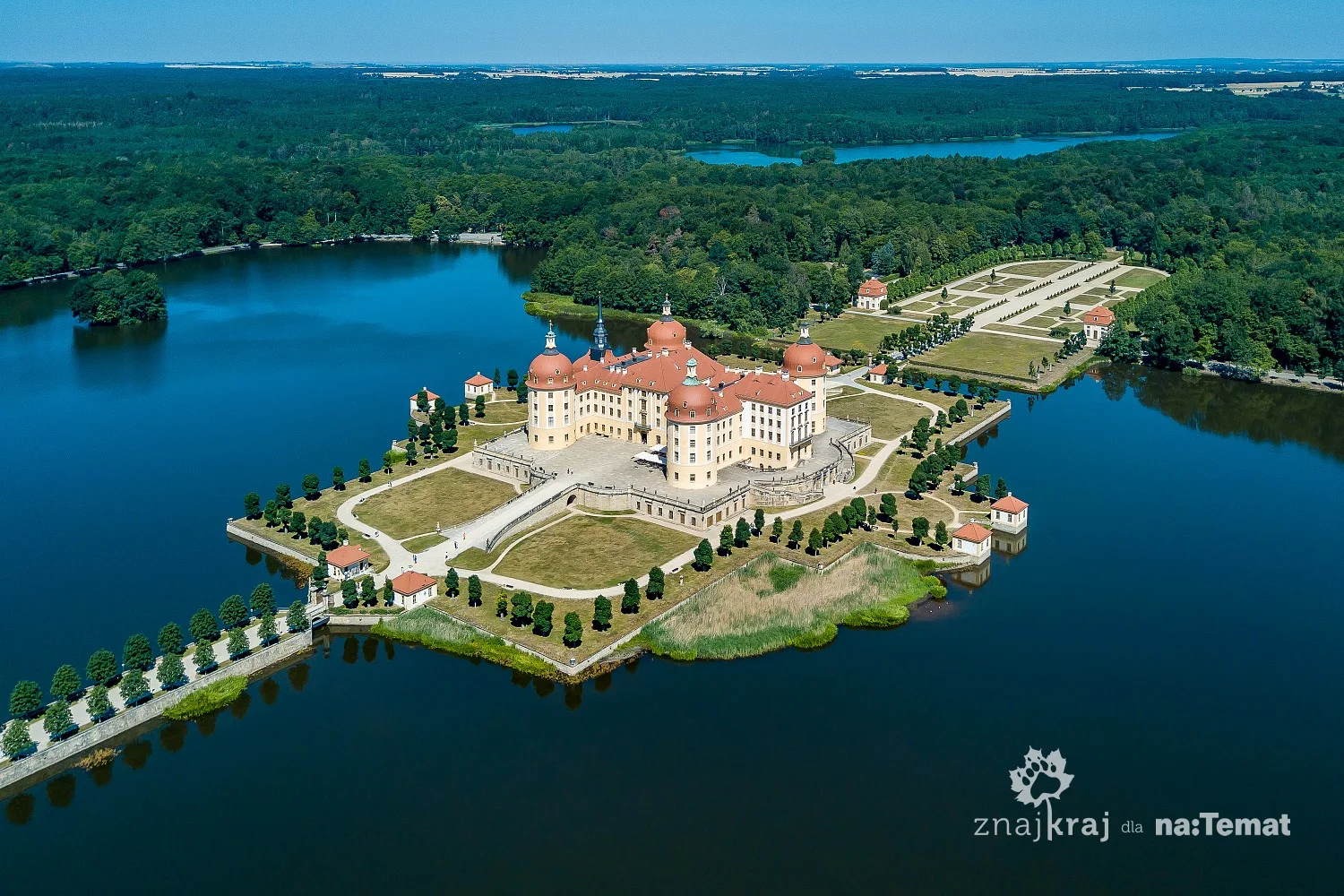 Pałac w Moritzburgu w Saksonii