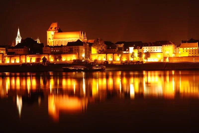 Pocztówkowy widok na Toruń