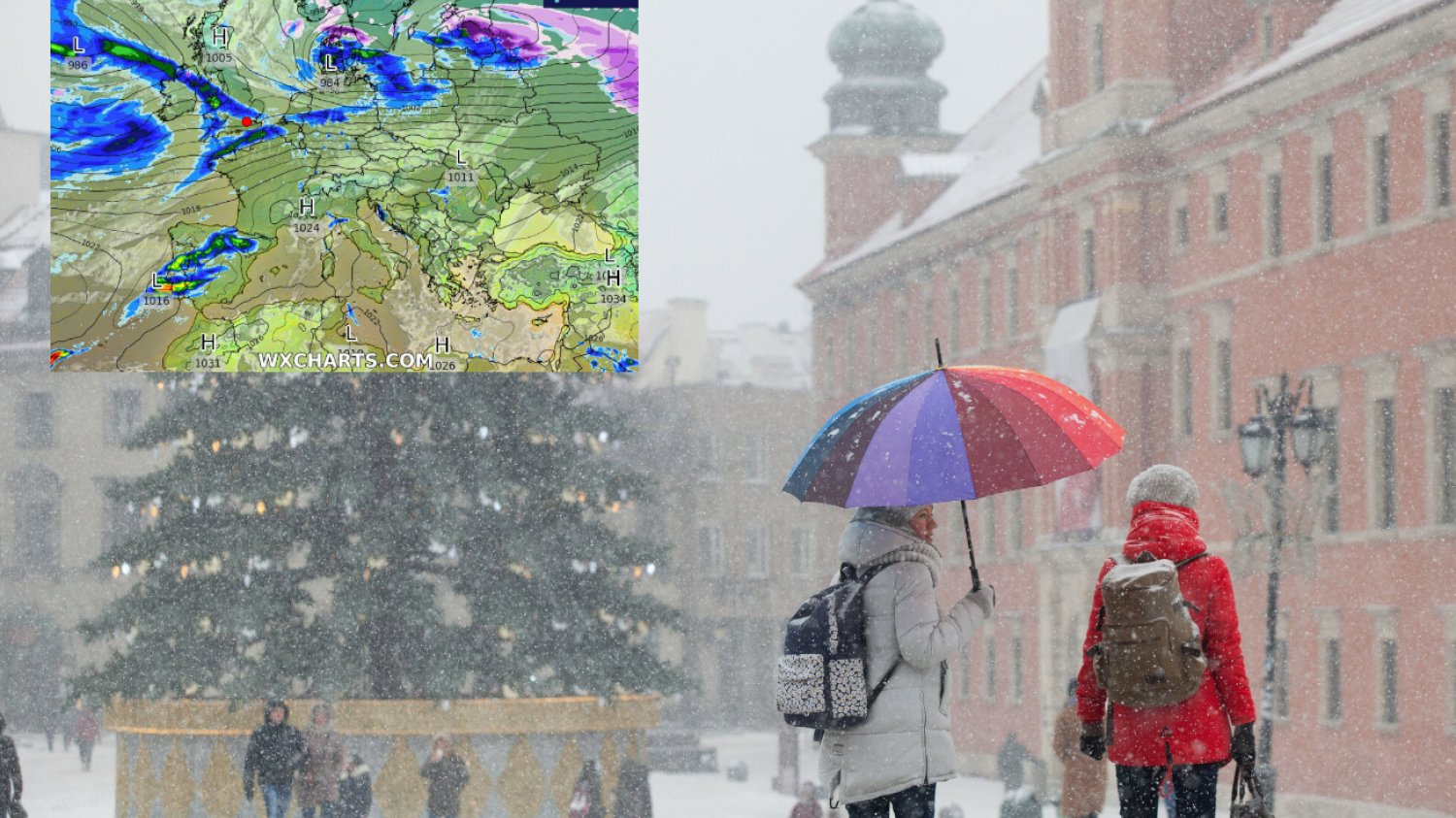 Dynamiczne zmiany pogody w Wigilię. Do Polski nadciąga Abdul