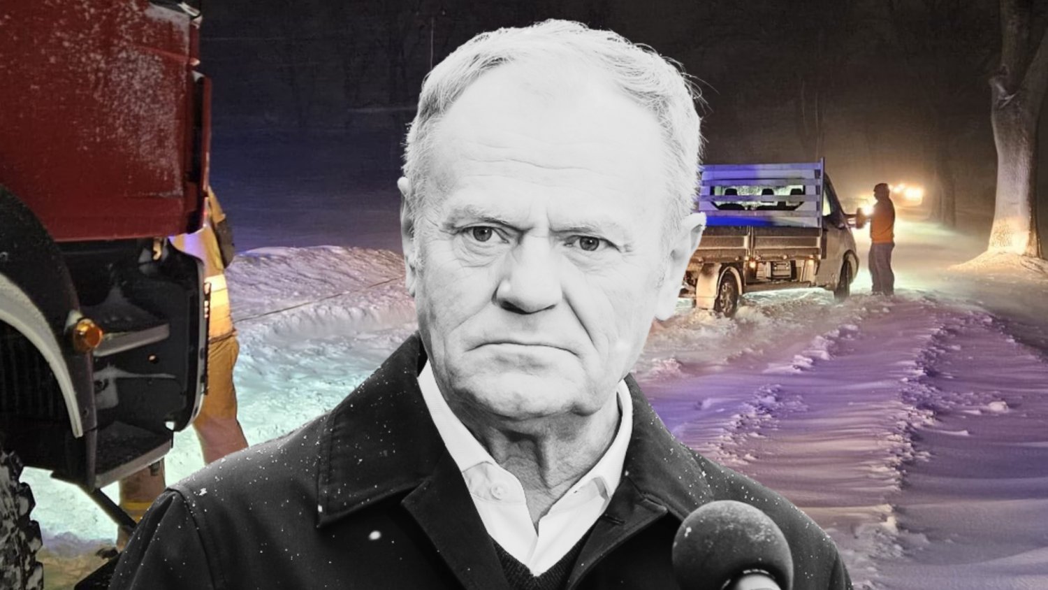 Atak zimy w Polsce, zwołano sztab. Tusk powiedział, kto nie będzie świętować