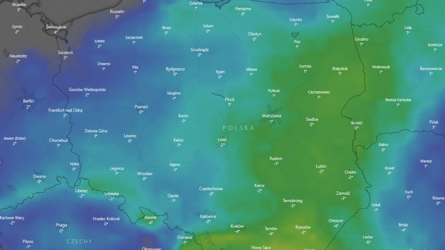 mapa pogody