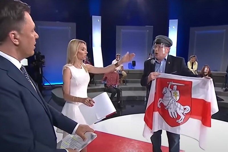 W "Studio Polska" w TVP Info Adam Słomka zrobił awanturę prowadzącym.