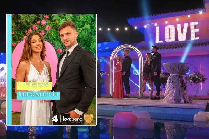 Na zdjęciu zwycięska para programu "Love Island. Wyspa Miłości" – Laura i Armin.