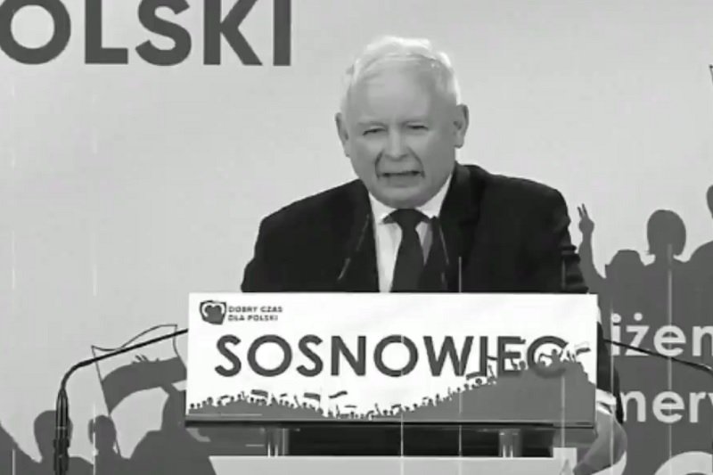 To kadr z nowego spotu Koalicji Obywatelskiej. Opozycja przypomniała groźby Jarosława Kaczyńskiego.