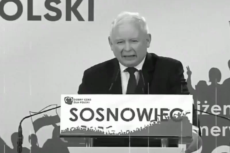 To kadr z nowego spotu Koalicji Obywatelskiej. Opozycja przypomniała groźby Jarosława Kaczyńskiego.