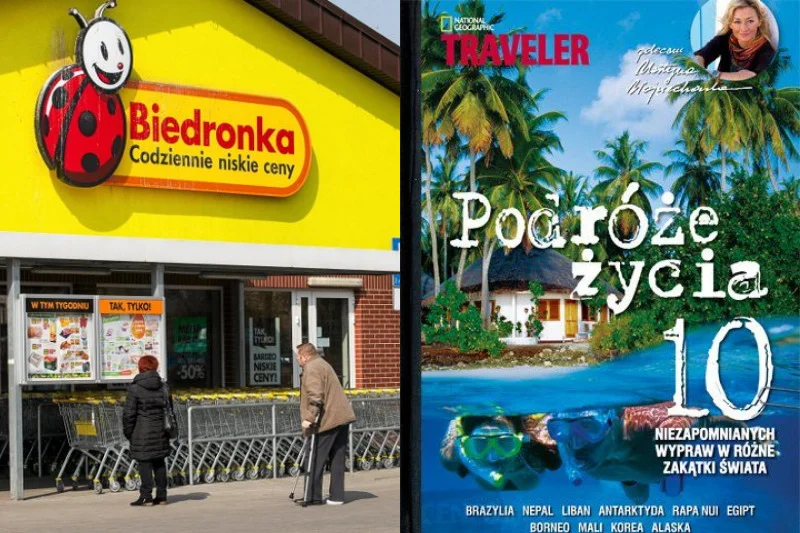 Wśród książek dostępnych w promocji Biedronki znajdziemy m.in. świetną pozycję dla wszystkich fanów podróżowania - "Podróże życia. 10 niezapomnianych wypraw w różne zakątki świata"