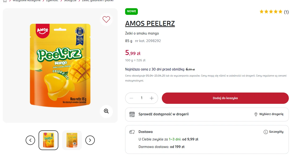 Rossmann ma promocję na obierane żelki. To viralowy produkt