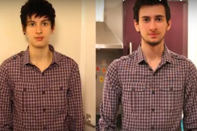 Jamie przed i po transformacji.