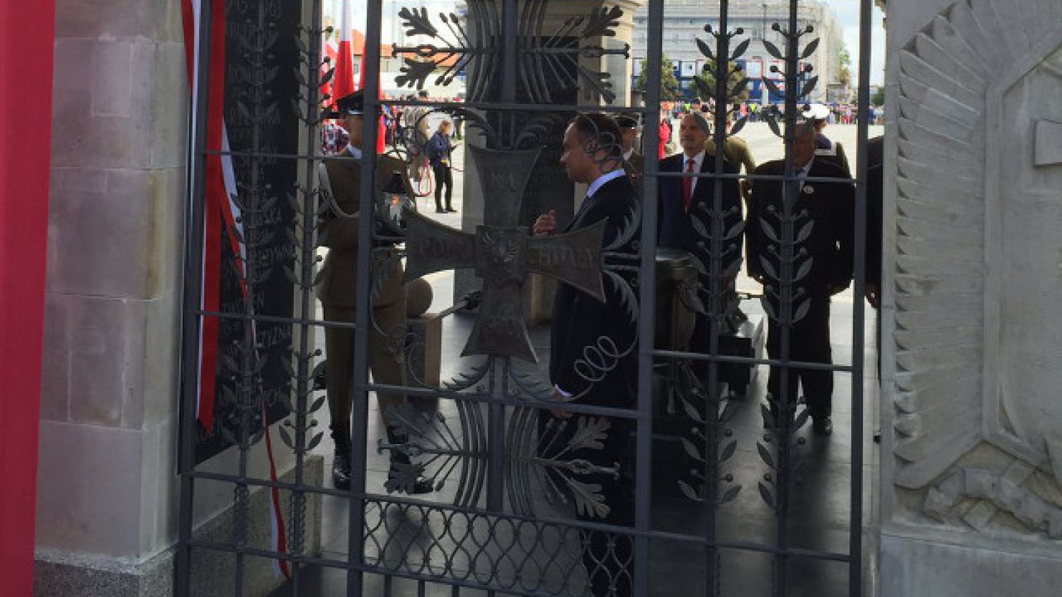 Andrzej Duda odsłonił tablicę Żołnierzy Wyklętych.