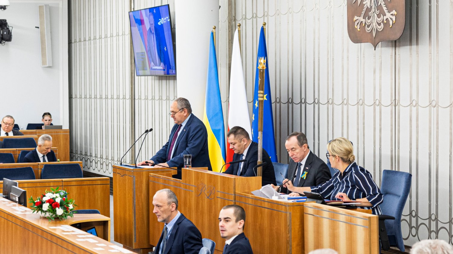 Czwartkowe obrady Senatu ws. budżetu na 2023 rok.