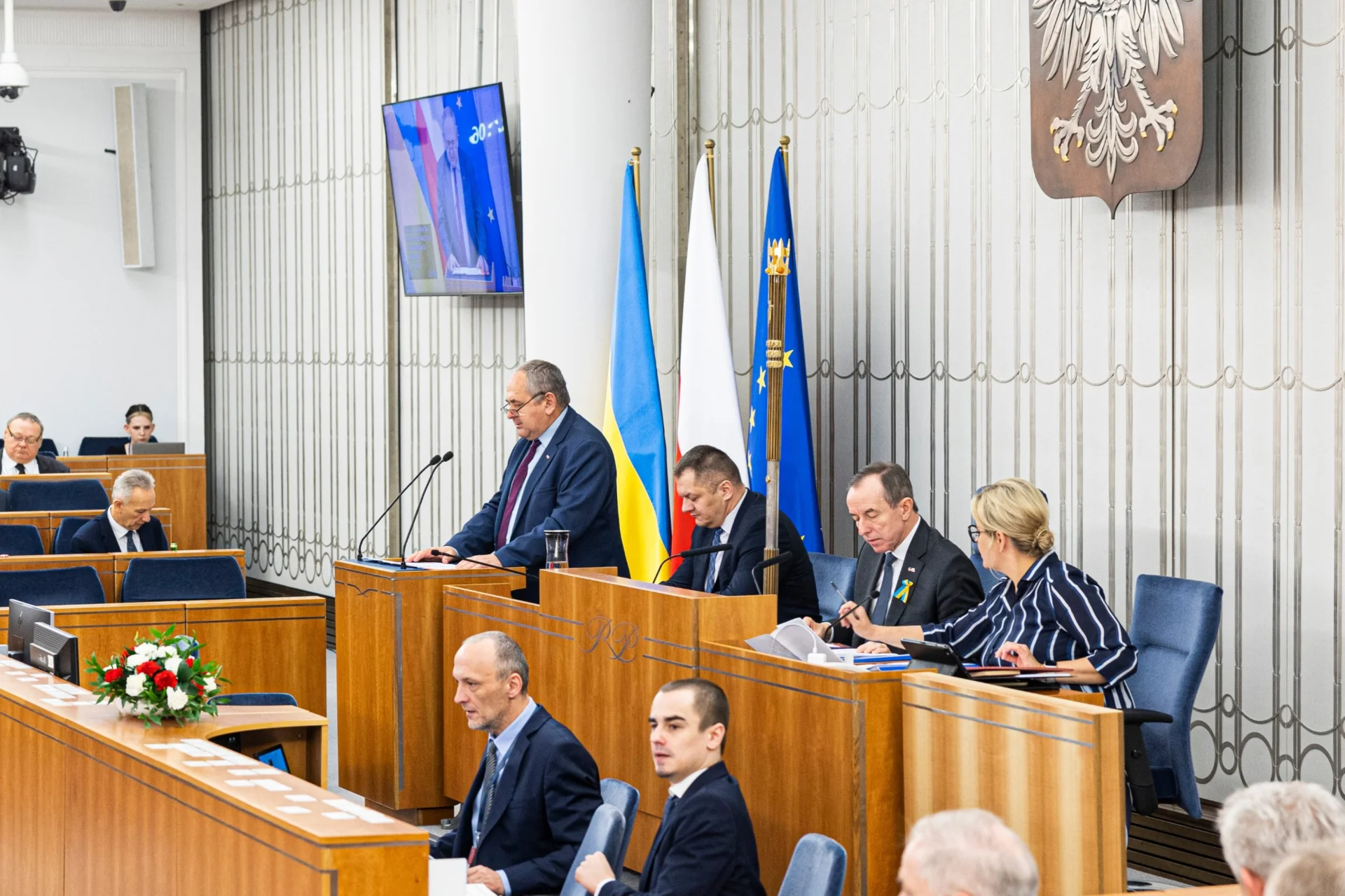 Czwartkowe obrady Senatu ws. budżetu na 2023 rok.