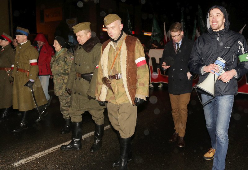 ONR mimo sprzeciwu mieszkańców wyszedł na ulice Hajnówki