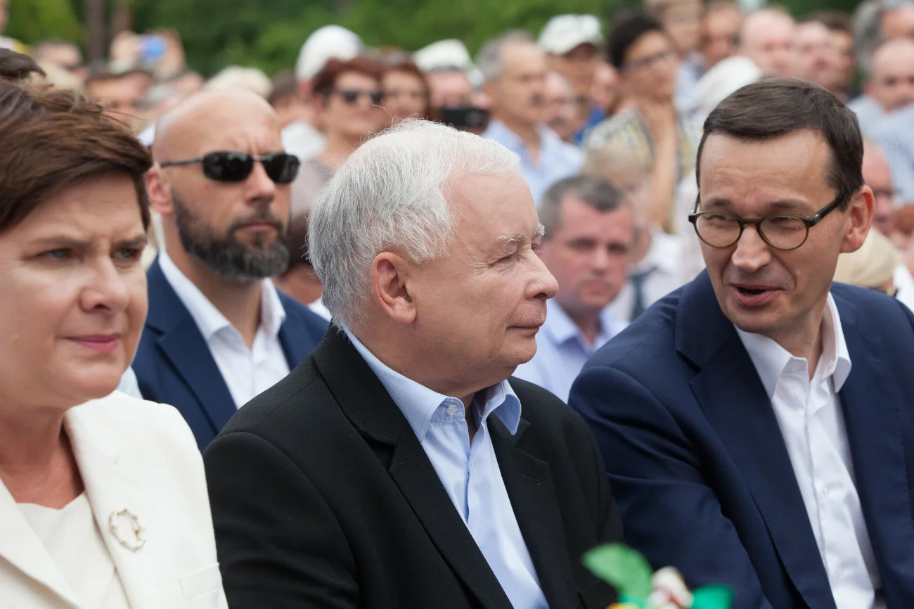 Beata Szydło, Jarosław Kaczyński, Mateusz Morawiecki