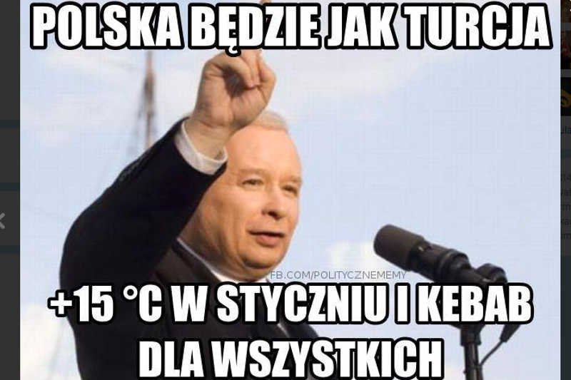 Jarosław Kaczyński chce, by Polska miała taką pozycję w regionie, jak Turcja. Jego deklaracja spotkała się z kpinami i żartami