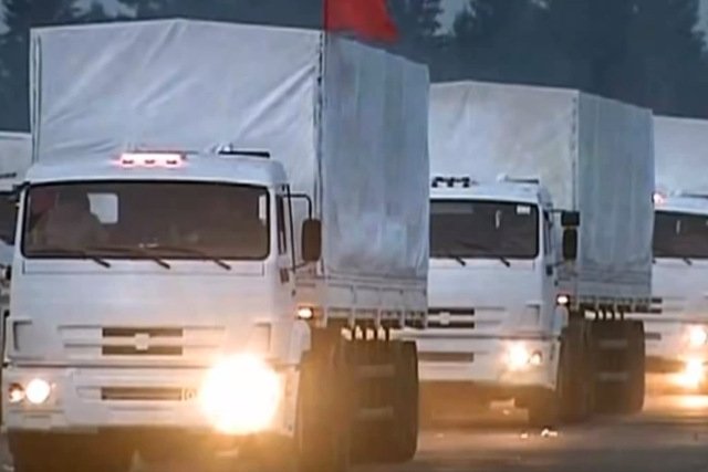 Rosyjski konwój z pomocą humanitarną samowolnie wjechał na Ukrainę