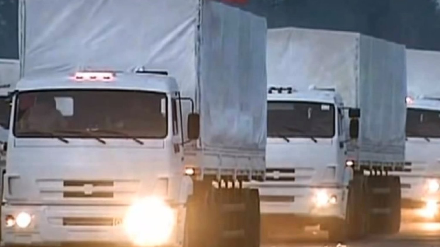 Rosyjski konwój z pomocą humanitarną samowolnie wjechał na Ukrainę