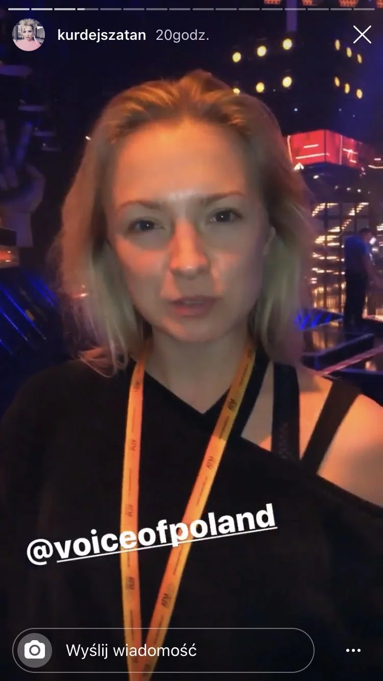 Screen z InstaStories Barbary Kurdej-Szatan