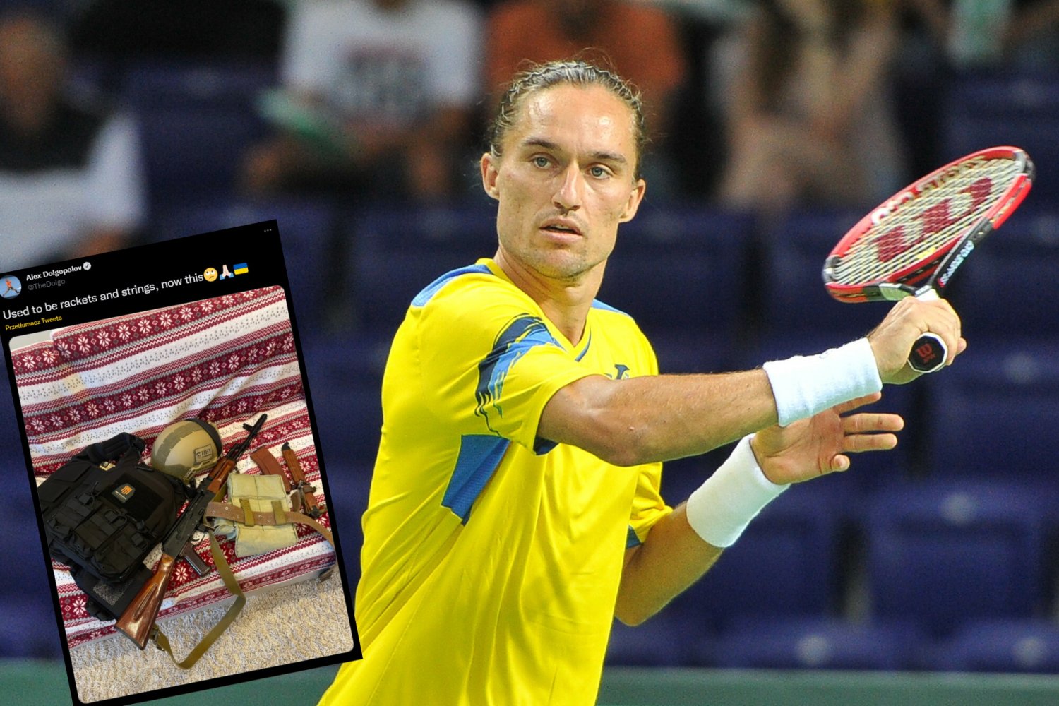 Ołeksandr Dołgopołow ruszył na Ukrainę i zaciągnął się do wojska, tenisista będzie walczył z najeźdźcami z Rosji