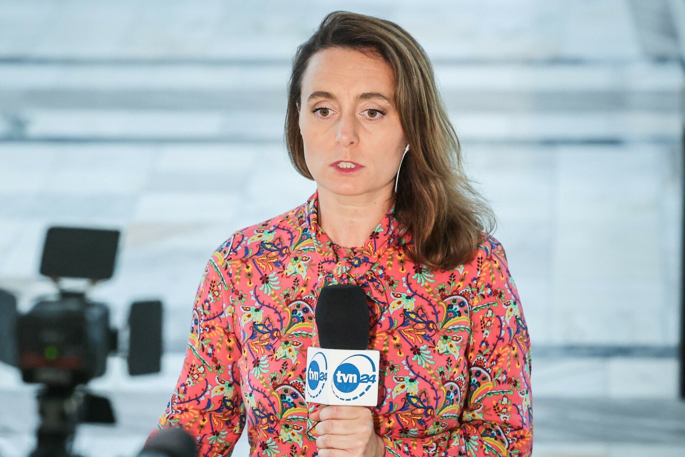Dziennikarka TVN24 Agata Adamek.