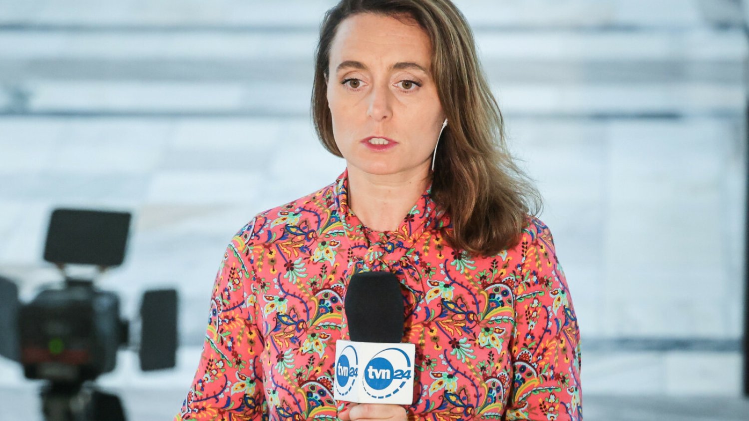Dziennikarka TVN24 Agata Adamek.