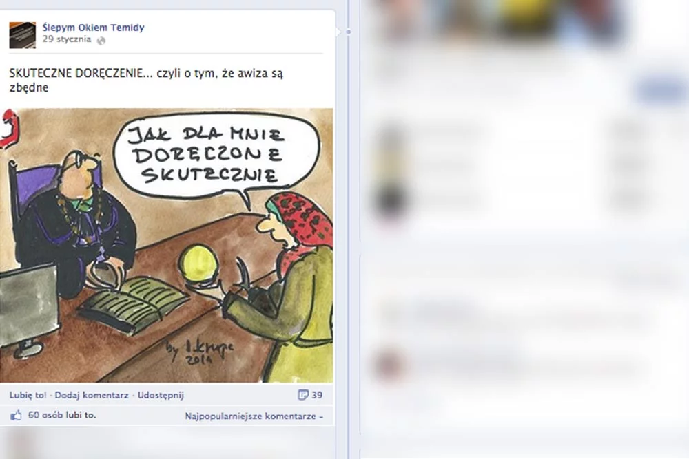 Fanpage "Ślepym okiem Temidy"