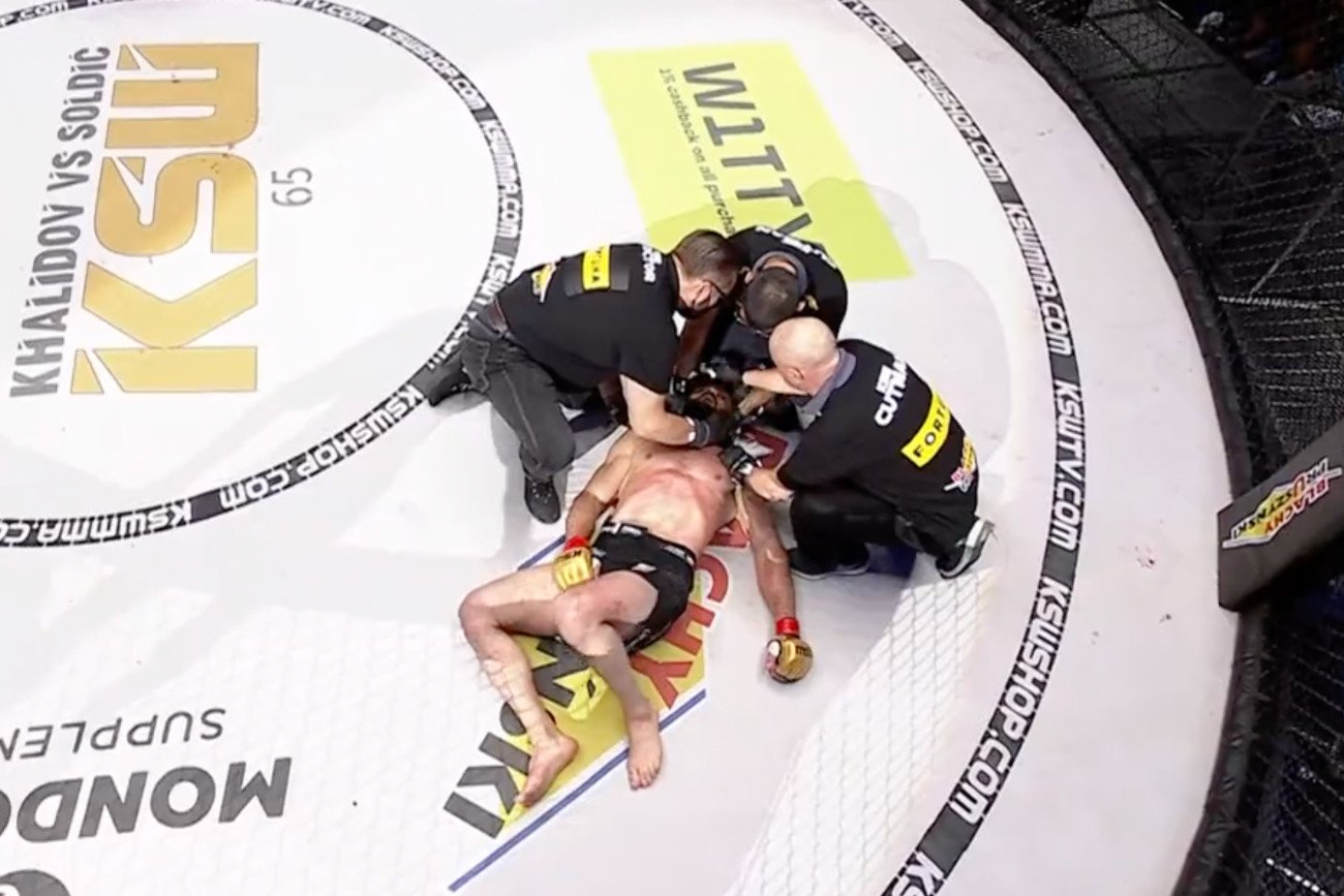 Mamed Chalidow podczas KSW 65 został brutalnie znokautowany przez Roberto Soldicia.