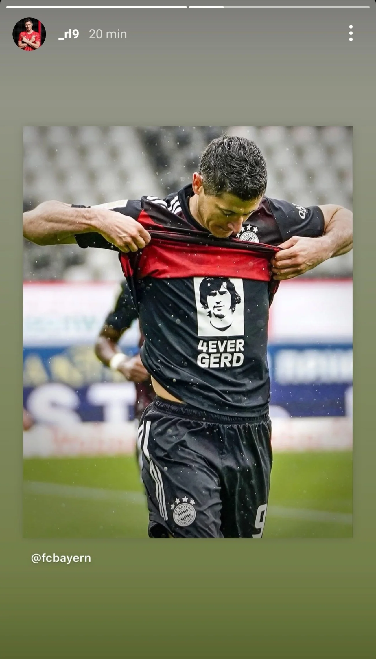 Robert Lewandowski żegna Gerda Müllera